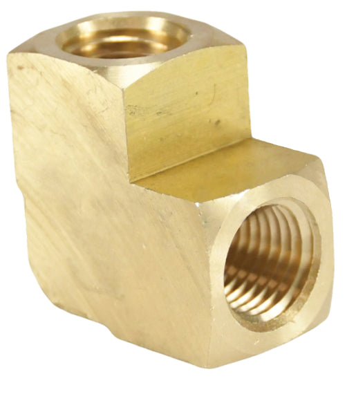 3020404C by Dixon Valve | Female Pipe Union | 90° Elbow | 1/4" Female NPTF x 1/4" Female NPTF | Extruded Brass