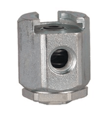 304300 by Alemite | Button Head Coupler | Standard Pull-On Fitting | Thread: 7/16"-27 Female NS-2 | Pressure: 15000 PSI