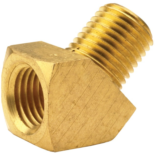 3060404C by Dixon Valve | 45° Elbow | 1/4" Female NPTF x 1/4" Male NPTF | Extruded Brass