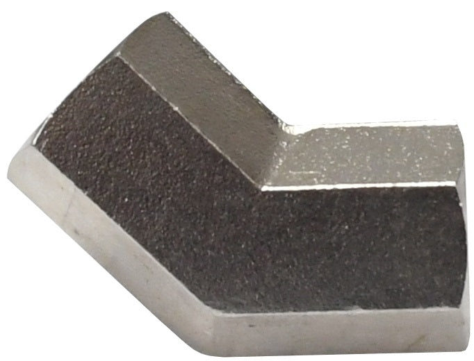 3081212SS by Dixon Valve | Pipe Adapter | 45° Elbow | 3/4" Female NPT x 3/4" Female NPTF | 316 Stainless Steel