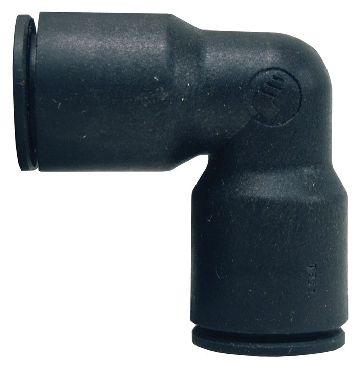 31025300 by Dixon Valve | Legris Push-In Fitting | Union | 90° Elbow | 1/8" Tube OD x 1/8" Tube OD | Nylon