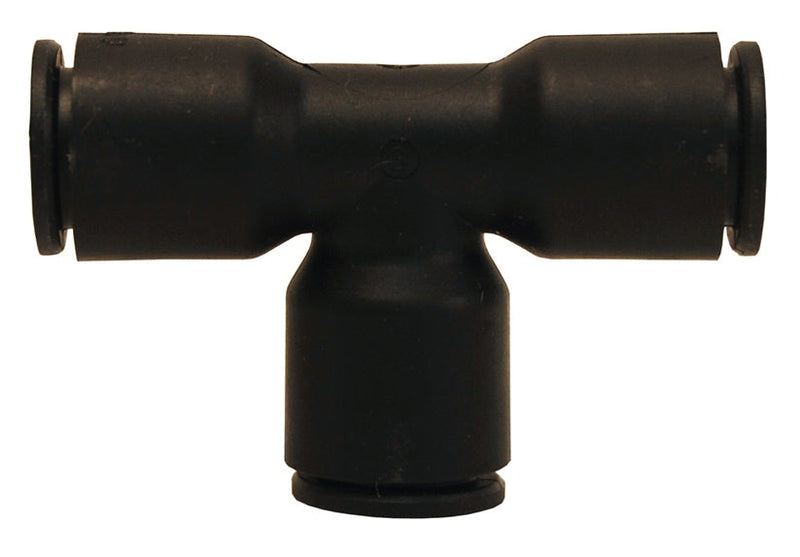 31041000 by Dixon Valve | Legris Metric Push-In Fitting | Union | Tee | 10mm Tube OD x 10mm Tube OD x 10mm Tube OD | Nylon