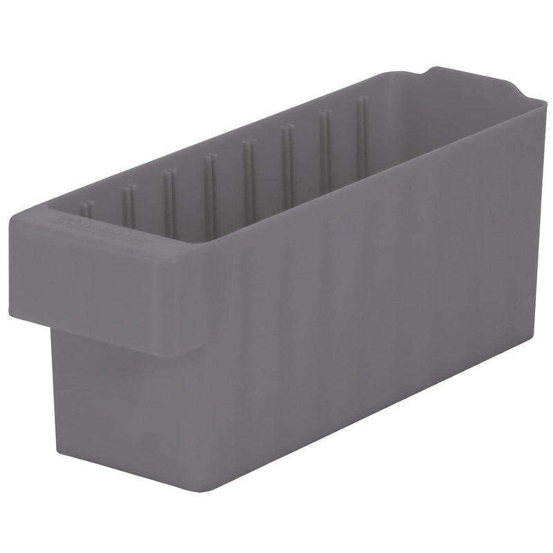 31168GRY AkroDrawers® by Akro-Mils | Heavy-Duty Storage Drawers | 17-5/8" x 5-9/16" x 4-5/8" | Gray | Polymer | Pack of 6
