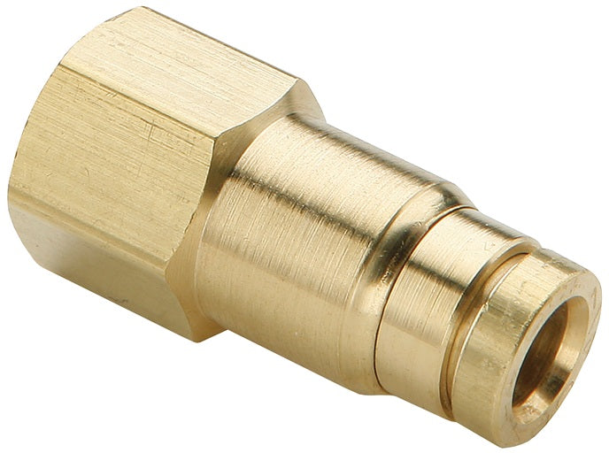 31146014DOT Legris by Dixon Valve | D.O.T. Push-In Fitting | Female Connector | 1/4" Female NPT x 3/8" Tube OD | Composite/Brass