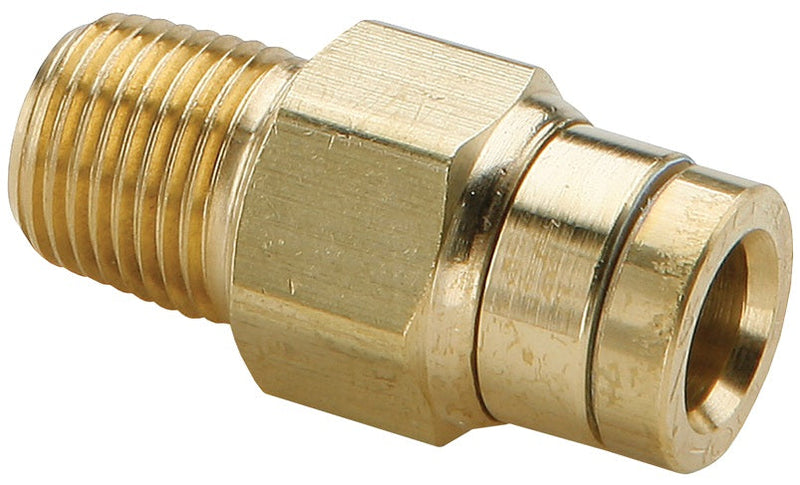 31156018DOT Legris by Dixon Valve | D.O.T. Push-In Fitting | Male Connector | 3/8" Male NPT x 3/8" Tube OD | Composite/Brass