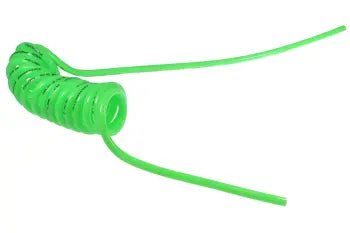 PU38-10W1-G by Coilhose | Flexcoil Air Hose | 3/8" Hose ID x 9/16" Hose OD | Without Fittings | Green | Polyurethane | 10ft