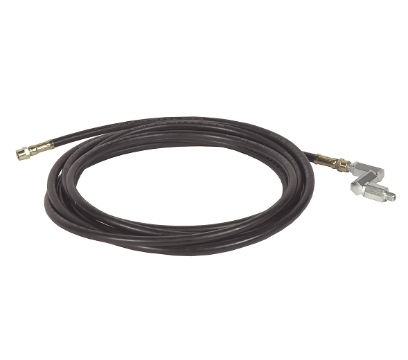 317875-7 by Alemite | Hose Reel Accessory | Grease Hose | Length: 7ft | Coupling Specification: 1/2"-27 Female NS Taper x 1/2"-27 Female NS Taper | Hose ID: 1/4" | Working Pressure: 8000 PSI | Burst Pressure: 20000 PSI