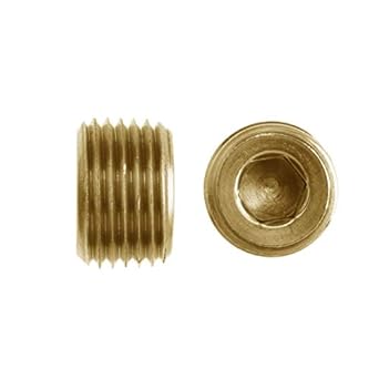 5406-HP-04-B by Brennan Inc. | -04 Hollow Hex Pipe Plug | Brass