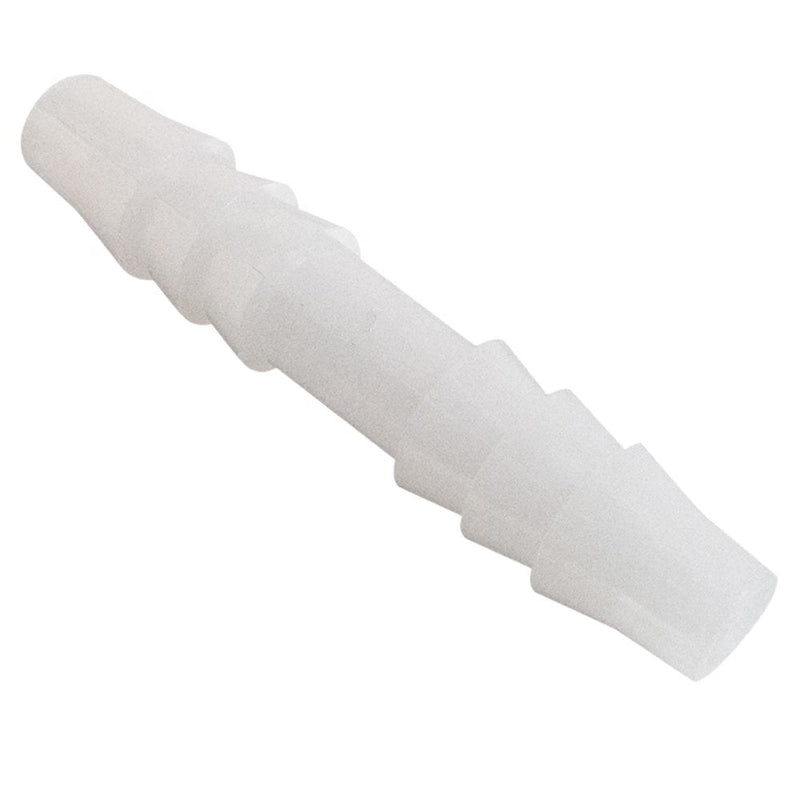 322HB-4-3N by Parker | Tube to Tube Fitting | 1/4" Union Barb x 3/16" Barb | 1.61" Length | Straight | White | Nylon