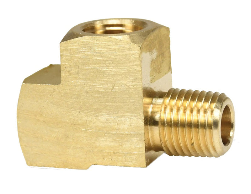 3260404C by Dixon Valve | Street Tee | 1/4" Female NPTF x 1/4" Male NPTF x 1/4" Female NPTF (Branch) | Extruded Brass