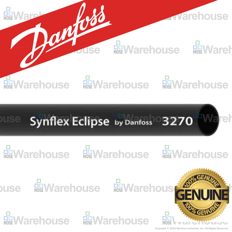 3270-06104 Synflex Solstice by Danfoss | 3270 Eclipse | Type B Truck Air Brake Tubing | .375" Tube OD | 0.25" Tube ID | 0.06" Wall Thickness | Black | 3000 ft Length (Non-Continuous)