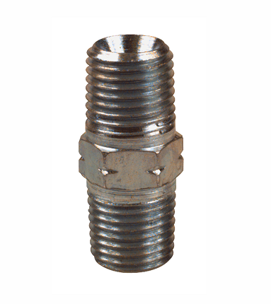 327033 by Alemite | Adapter | Thread: 1/4" Male NPTF | Male/Female Thread: 1/4" Male NPTF | Straight