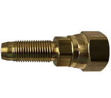 32771 (32-771) by Midland | Reusable Female Swivel Stem | 3/8" Hose ID x 3/8"-18 Female NPSM | Straight | Brass