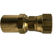 32774 (32-774) by Midland | Reusable Female Swivel | 3/8" Hose ID | 11/16" Hose OD | 3/8" Female NPSM | Straight | Brass