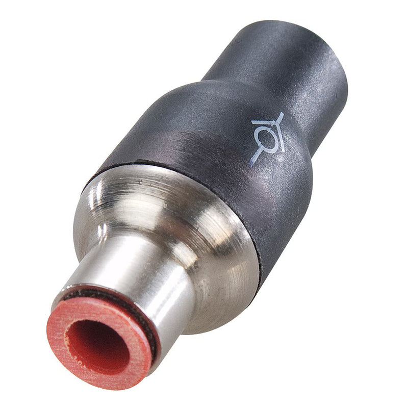 32PLCK-6 by Parker | In-Line Check Valve | 3/8" Push-to-Connect | 2.50" Length | Straight | Nylon/Nickel-Plated Brass | Pack of 5
