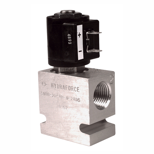 338315 by Alemite | FCS Fluid Solenoid Valve with Connector | 1/2" Female NPTF Inlet/Outlet | 3000 PSI | up to 6 GPM | Includes Manual Override and Screen