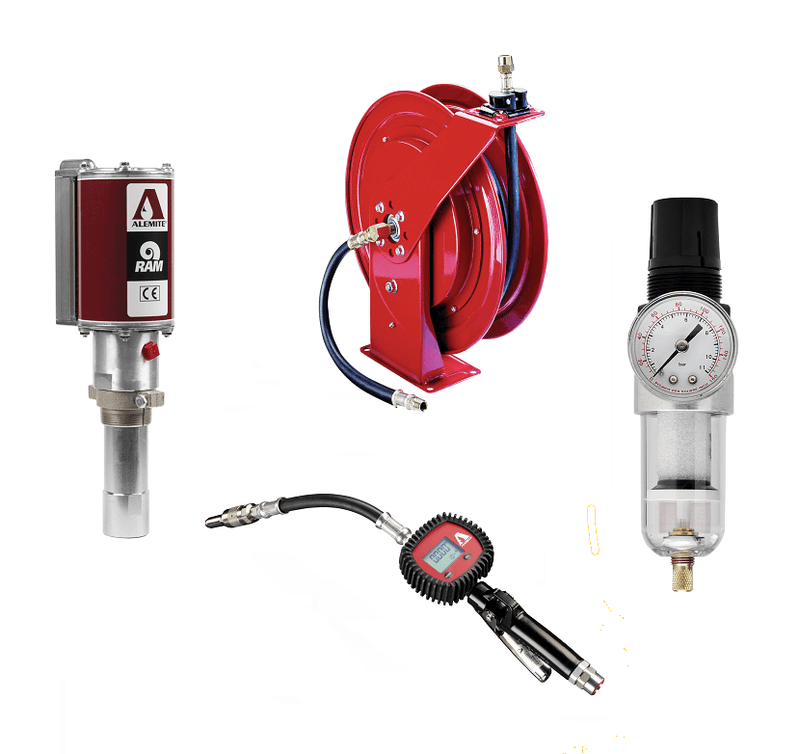 343077 by Alemite | Pump/Reel/Meter Package
