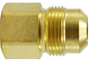35142 (35-142) by Midland | Gas Range Fitting | Female Adapter | 15/16" Male Flare x 3/4" Female NPTF | Straight | Brass