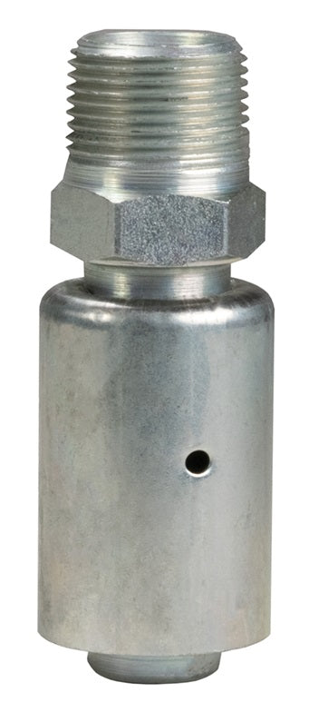 3508WF by Dixon Valve | 3500 Nipple with Ferrule | 1/2" Male NPT x 3/8" Hose ID | Hose OD From: 46/64" to 50/64" | Steel