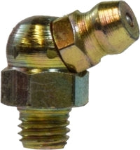 36147 (36-147) by Midland | Grease Fitting | Ball Check | 1/4-28 Male Taper | Short | 65° Elbow | Brass