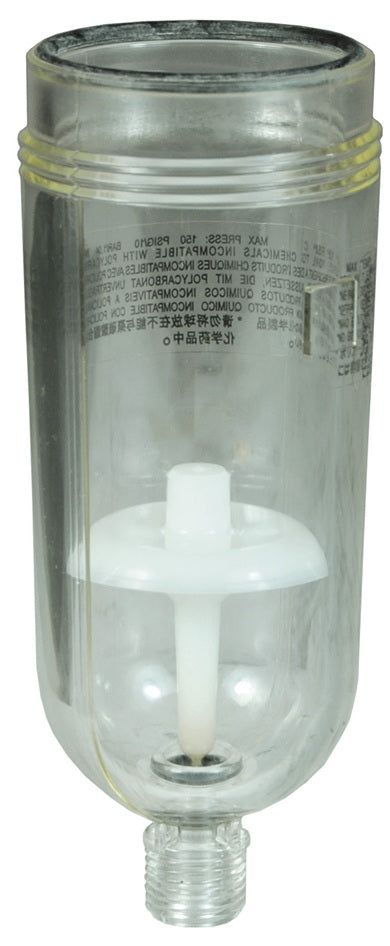 3646-53 by Dixon Valve | Series 1 | Filter Bowl | Polycarbonate Bowl with Manual Drain | Used On F07 Series 1 Filters