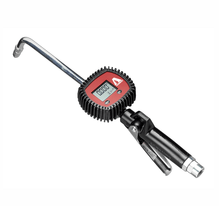 3670-B by Alemite | 1/2" Female NPT inlet | Electronic Meter | Measures: Quart | Extension: Rigid | Non-Drip Tip: Manual