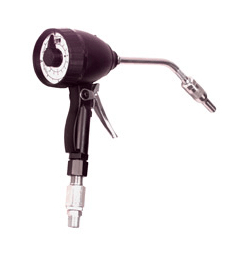 3685-B by Alemite | Mechanical Meter | Dial Register: Quart | Fluid: Oil | Odometer Registers: Gallon | Dial Range: Quart (0-16) | Extension: Rigid | 1/2" Female NPT inlet | Max Operating Pressure: 1000 PSI