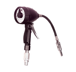3686-B by Alemite | Mechanical Meter | Dial Register: Quart | Fluid: ATF | Odometer Registers: Gallon | Dial Range: Quart (0-16) | Extension: Flexible | 1/2" Female NPT inlet | Max Operating Pressure: 1000 PSI