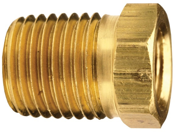 3731208C by Dixon Valve | Reducer Hex Bushing | 3/4" Male NPTF x 1/2" Female NPTF | Brass