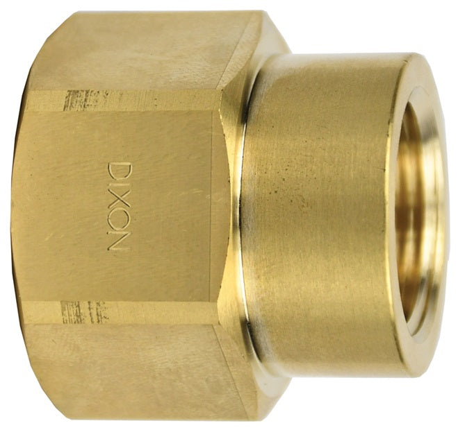 3771612C by Dixon Valve | Reducer Coupling Adapter | 1" Female NPTF x 3/4" Female NPTF | Brass