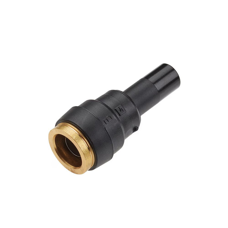37PTCSP-6-4 by Parker | Plug-In Fitting | 3/8" Push-to-Connect x 1/4" Plug-In Stem | Straight | Composite | Pack of 2