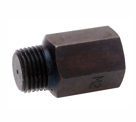 380791-2 by Alemite | Mist Fitting | Inlet: 1/8" Female NPTF | Outlet: 1/8" Male PTF | SAE Special Short | Brass