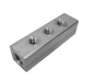 381193-2 by Alemite | Manifold Block | 4" Length w/ 1-1/8" Square | 3 3/8" Female NPT End Ports | Aluminum 