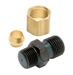 381290-10 by Alemite | Mist Fitting | Inlet: 1/4" OD Tube ftg. | Outlet: 1/8" Male PTF | SAE Special Short | Brass