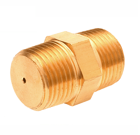 384280-1 by Alemite | Spray Nozzles | Inlet/Outlet: 1/2" Male PTF | SAE Special Short | Brass