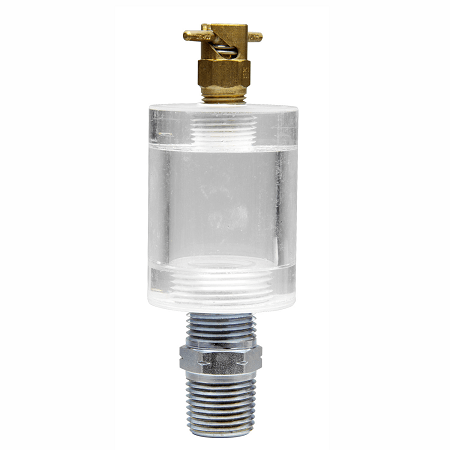 385662-A1 by Alemite | Oil Mist Accessory | Includes 1/2" Male Adapter | Sight Assembly without bleed hole