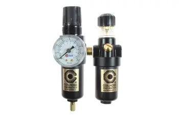 MFCL1-GM by Coilhose | Miniature Series | Integral Filter/Regulator & Lubricator Duo | 1/8" | Guage | Metal Bowl | 0-125 PSI Range | 20 Micron Element