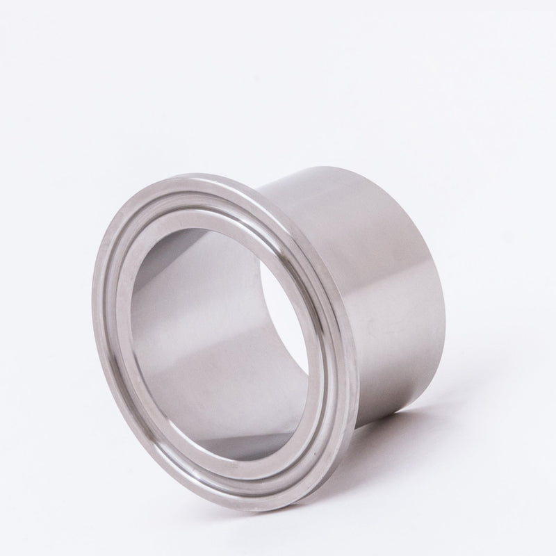 TCLW-4 316 by Campbell Fittings | 3A Fittings & Adapters | 1" Tri-Clamp x 1" Weld End | Long | Straight | 316 Stainless Steel