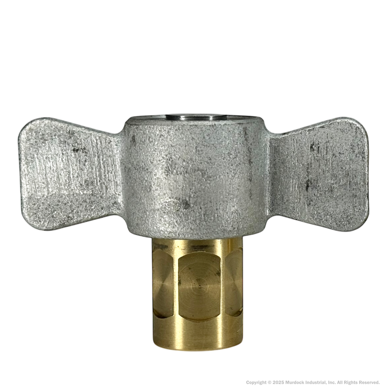 3WF3-B by Dixon Valve | Hydraulic Quick Disconnect Coupling | W-Series | 3/8" Female NPTF x 3/8" Wingstyle Interchange | Socket | Nitrile Seal | Brass