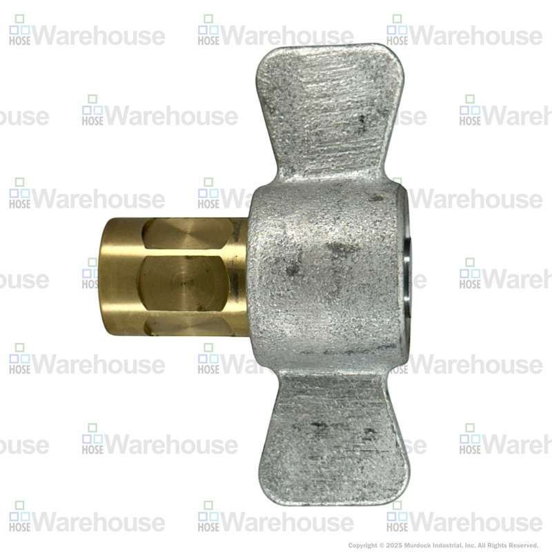 3WF3-B by Dixon Valve | Hydraulic Quick Disconnect Coupling | W-Series | 3/8" Female NPTF x 3/8" Wingstyle Interchange | Socket | Nitrile Seal | Brass