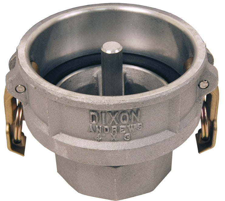 4030-DVR-AL by Dixon Valve | Vapor Recovery Coupler with Probe | 4" Coupler x 3" Female NPT | Aluminum