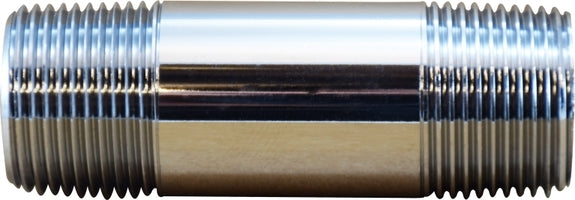 41088 by Midland | Lead Free Nipple | 3/4" Diameter | 5" Length | Straight | Chrome Plated Brass