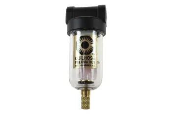 MF2 by Coilhose | 1/4" Miniature Series Filter | 20 Micron Element | 150 PSI | Zinc Die Cast