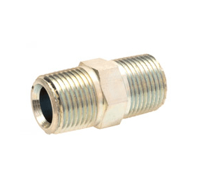 41729 by Alemite | Adapter | Thread: 3/8" Male NPTF | Male/Female Thread: 3/8" Male NPTF | Straight