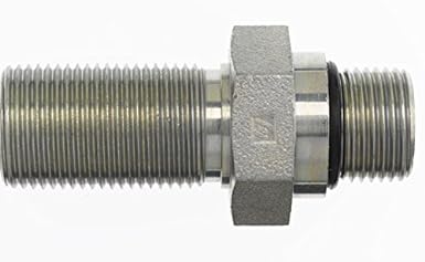 FS2764-08-08-O by Brennan Inc. | -08 Male Face Seal Bulkhead x -08 Male O-Ring Boss | Straight | Steel