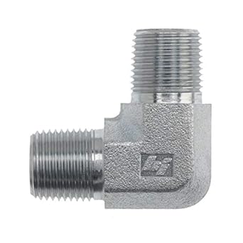 5500-24-24-SS by Brennan Inc. | -24 Male Pipe x -24 Male Pipe | 90° Elbow | Stainless Steel