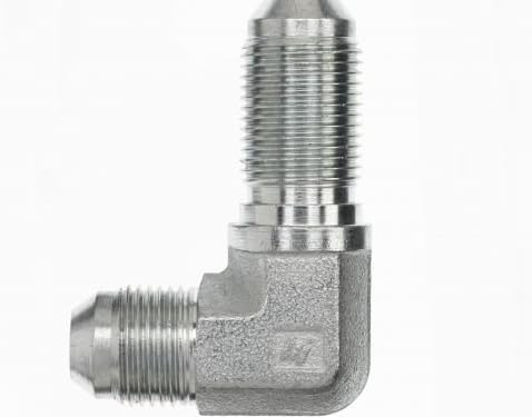 2701-06-06-FG by Brennan Inc. | -06 Male JIC x -06 Male JIC Bulkhead | 90° Elbow | Forged Steel