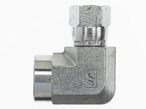 6503-08-10-SS by Brennan Inc. | -08 Female Pipe x -10 Female JIC Swivel | 90° Elbow | Stainless Steel