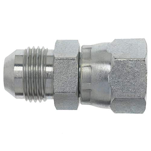 6504-12-12-SS by Brennan Inc. | -12 Male JIC x -12 Female JIC Swivel | Straight | Stainless Steel