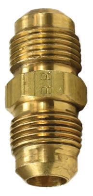42F-4 by Dixon Valve | SAE 45° Flare Male Union Adapter | 1/4" Male SAE 45° Flare x 1/4" Male SAE 45° Flare | Brass